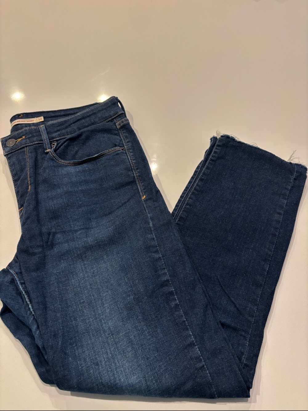 Levi's Women's Straight Leg Jeans in Deep Indigo